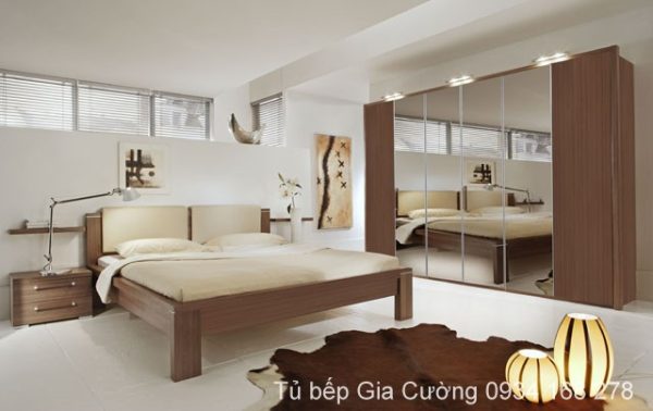 Giường và tủ áo Laminate 098