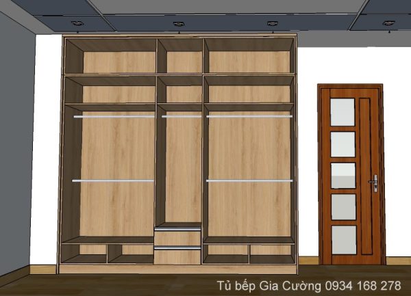 Tủ áo am tường Laminate 314