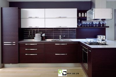 Tủ bếp laminate hiện đại 16