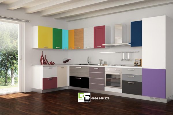 Tủ bếp laminate hiện đại 20