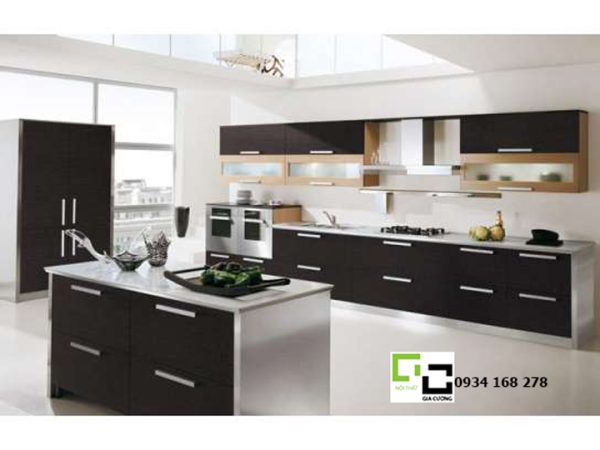 Tủ bếp laminate hiện đại 35