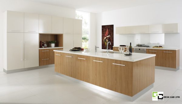 Tủ bếp laminate hiện đại 39