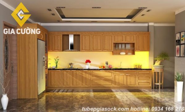 Tổng hợp mẫu bếp gỗ tự nhiên đẹp